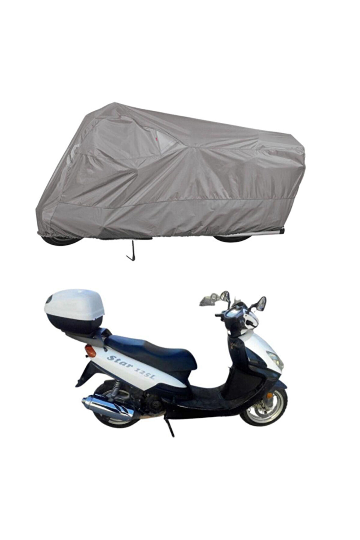 Ramzey Star 125 L   Bağlantı Tokalı  Uyumlu SolarBlock Prime Motosiklet Brandası Örtüsü