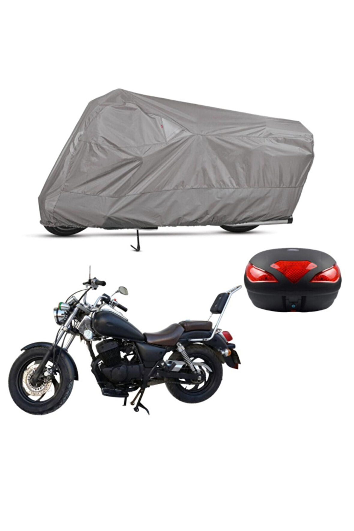 Ramzey Qm 250 Arka Çanta   Bağlantı Tokalı  Uyumlu SolarBlock Prime Motosiklet Brandası Örtüsü