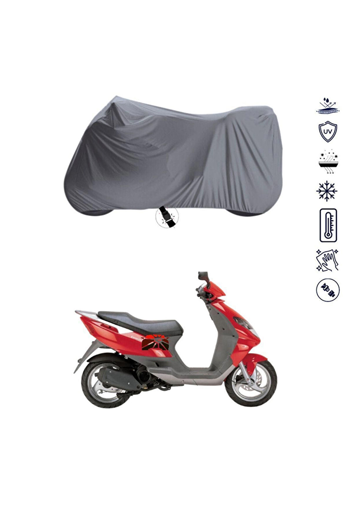 MONDİAL 125 RT Bağlantı Tokalı  Uyumlu SolarBlock Prime Motosiklet Brandası Örtüsü