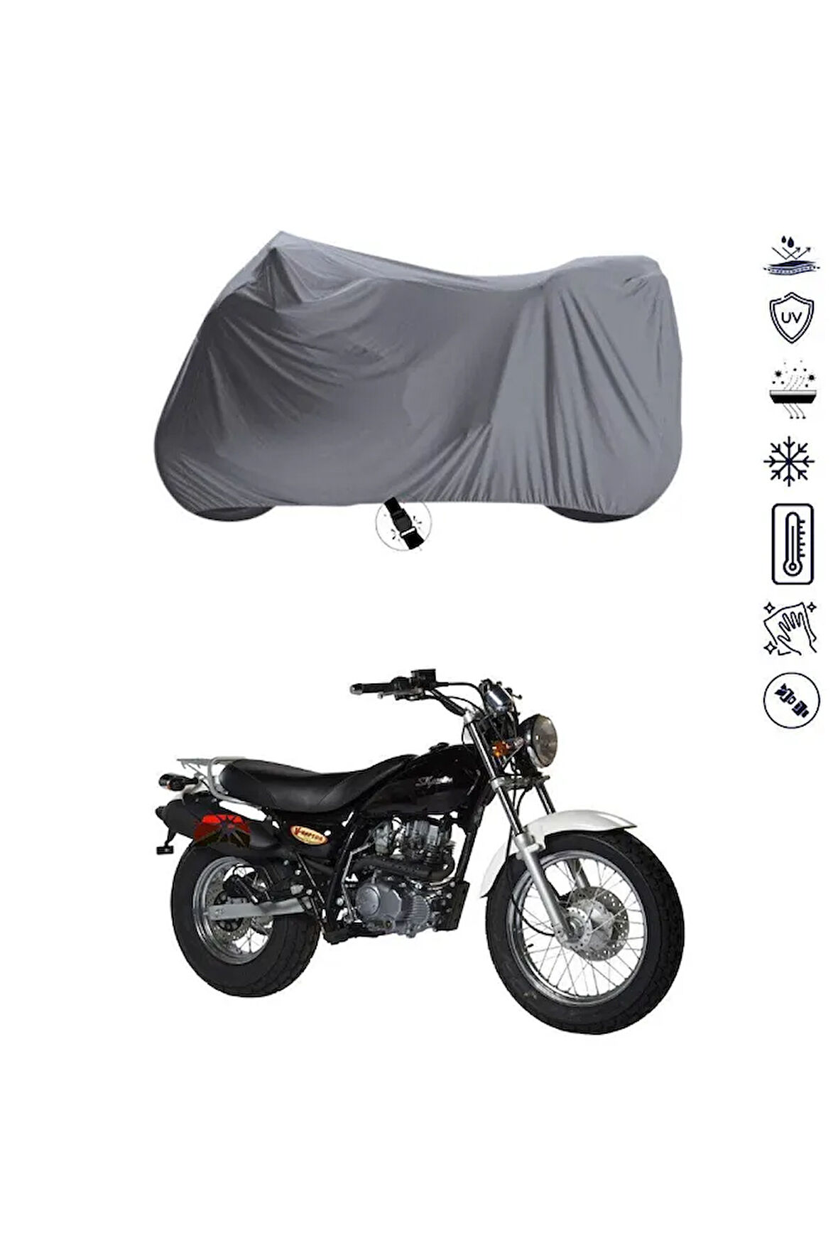 Skyteam V-Raptor 250  Bağlantı Tokalı  Uyumlu SolarBlock Prime Motosiklet Brandası Örtüsü