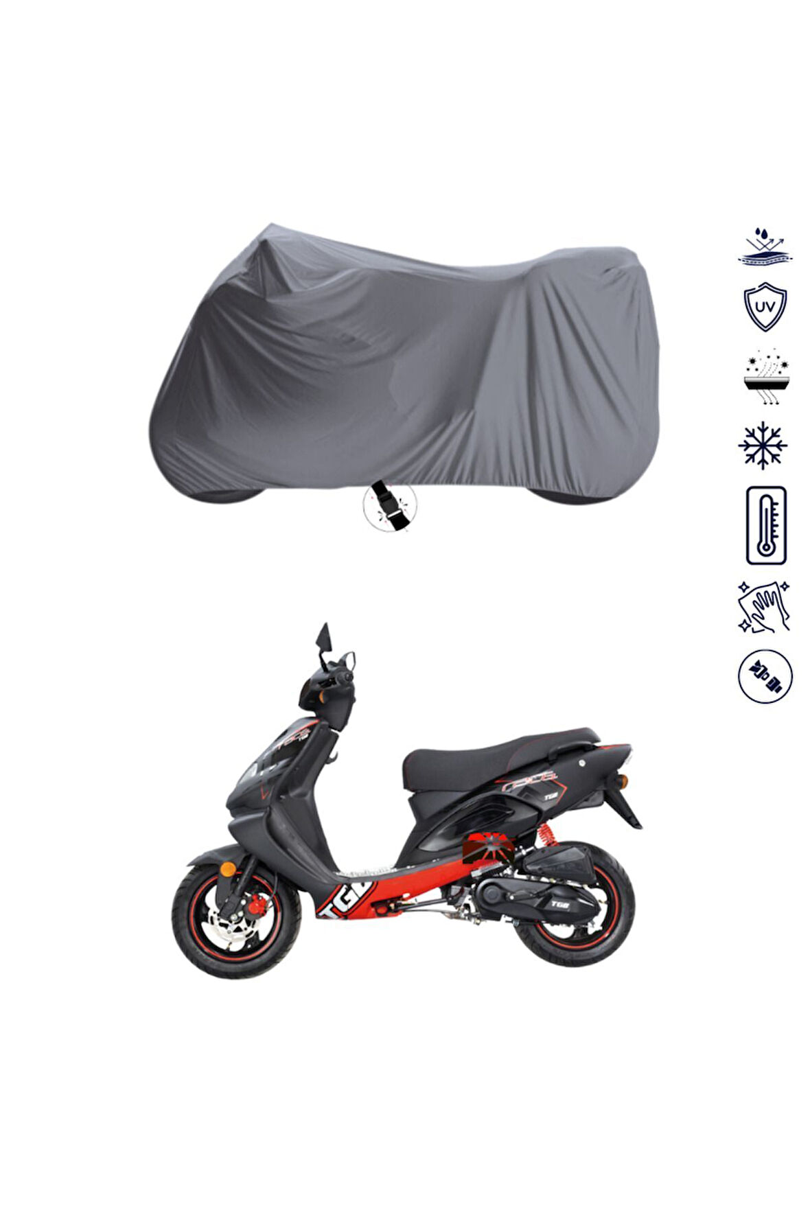 TGB X-race 125  Bağlantı Tokalı  Uyumlu SolarBlock Prime Motosiklet Brandası Örtüsü