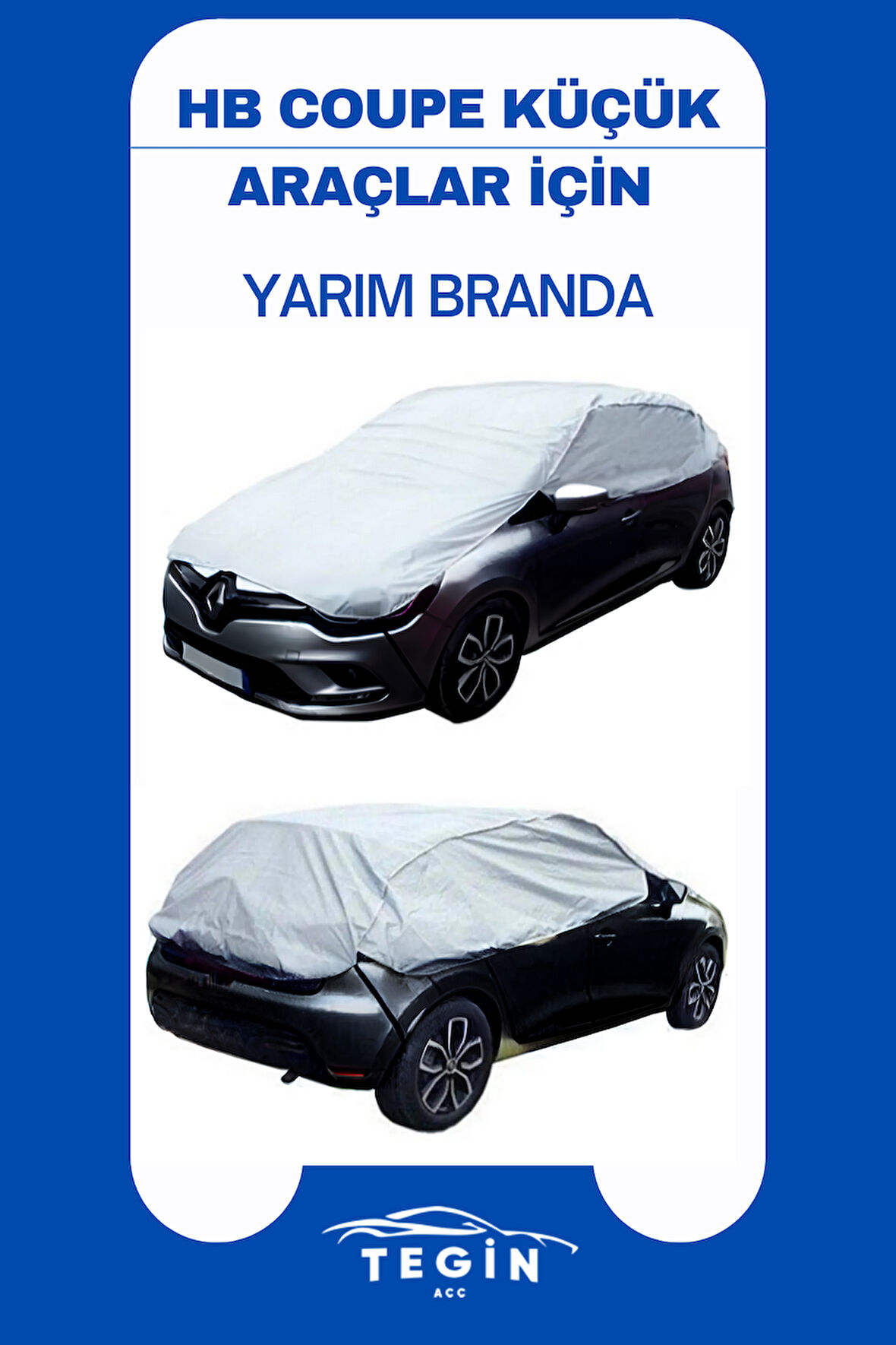 Dacia Sandero Stepway 2012 - 2020 Hatchback Uyumlu SolarBlock Yarım Araba Brandası