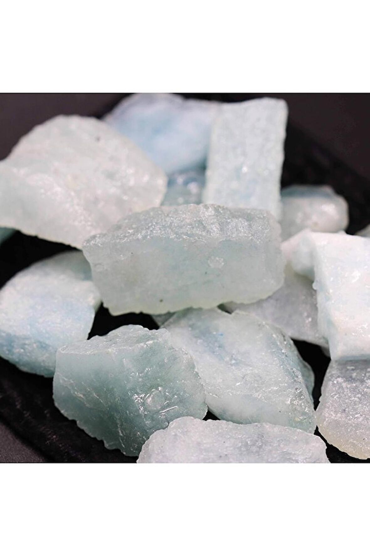 Akuamarin Aquamarine Taşı Işlenmemiş Doğal Taş Ham Kütle 10/20 gr