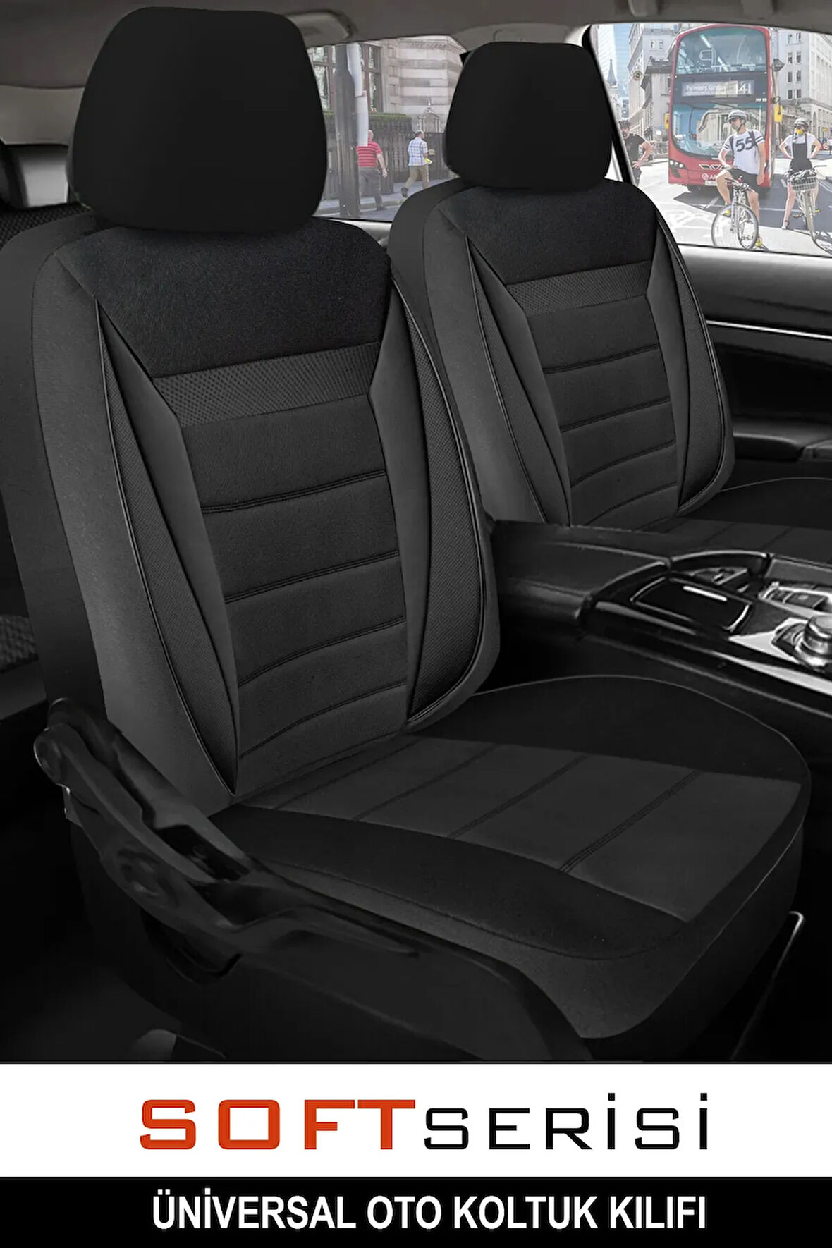 Skoda Rapid Spaceback Elegance 1.4 Tsi 122 Dsg 2015 UYUMLU  OTO KOLTUK KILIFI SOFT SİYAH