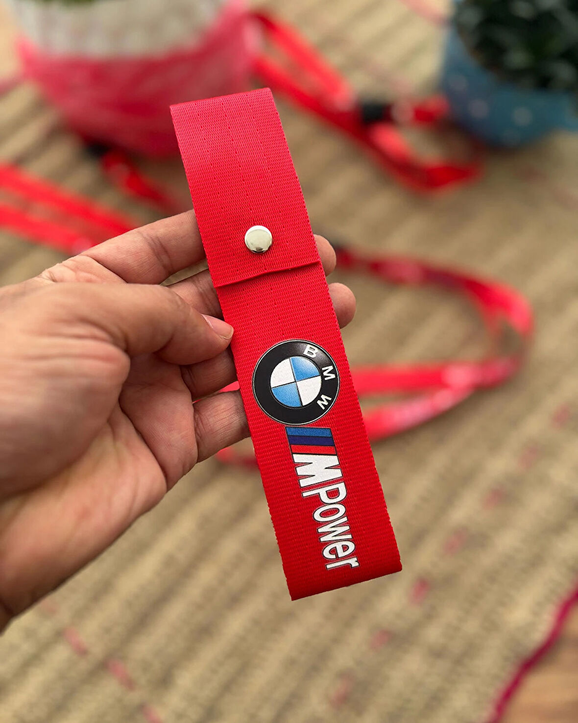 Bmw Tasarımlı, Kırmızı Renk Yüksek Kalite Tampon & Çeki Ipi