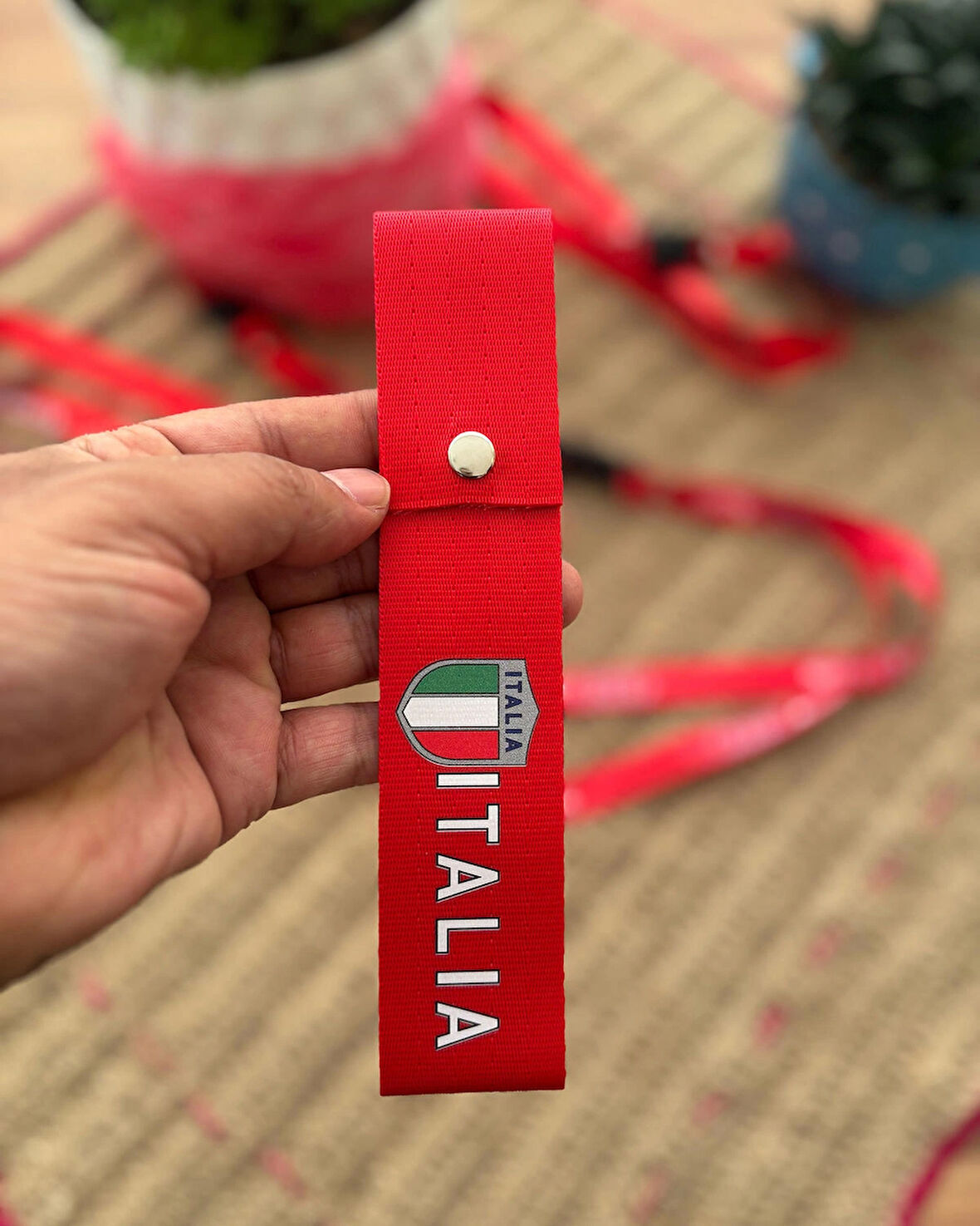 İtaly Tasarımlı, Kırmızı Renk Yüksek Kalite Tampon & Çeki ipi