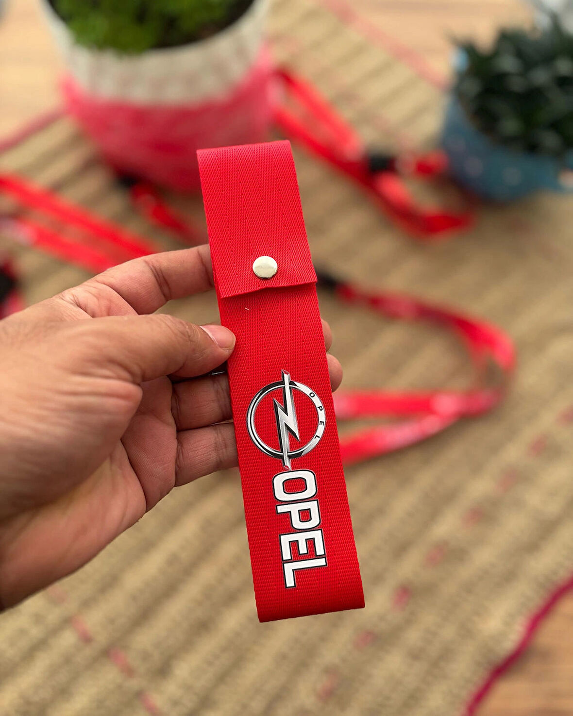 Opel Tasarımlı, Kırmızı Renk Yüksek Kalite Tampon & Çeki ipi