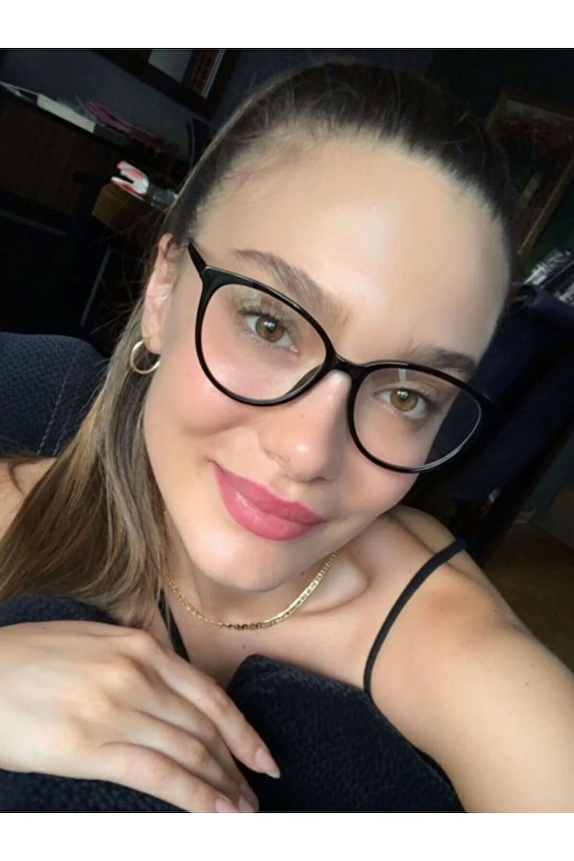 Tana siyah Mavi Işık Filitreli Ekran Gözlüğü Camları Değişebilir