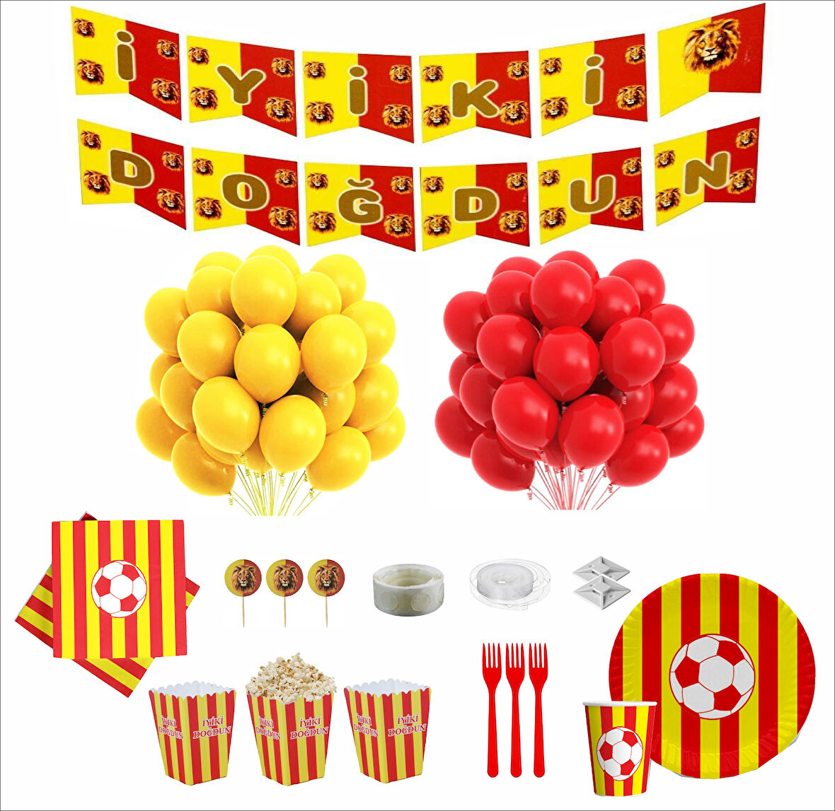 TARAFTAR (GS) 8 KİŞİLİK DOĞUM GÜNÜ SETİ