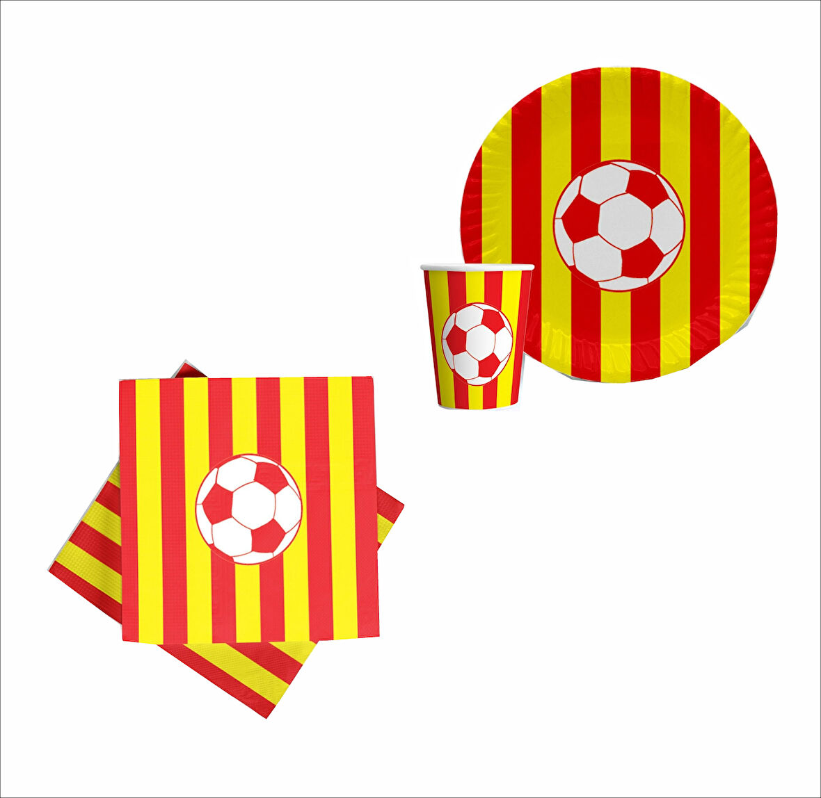 Taraftar (Galatasaray) 8 Tabak, 8 Bardak, 10 Peçete