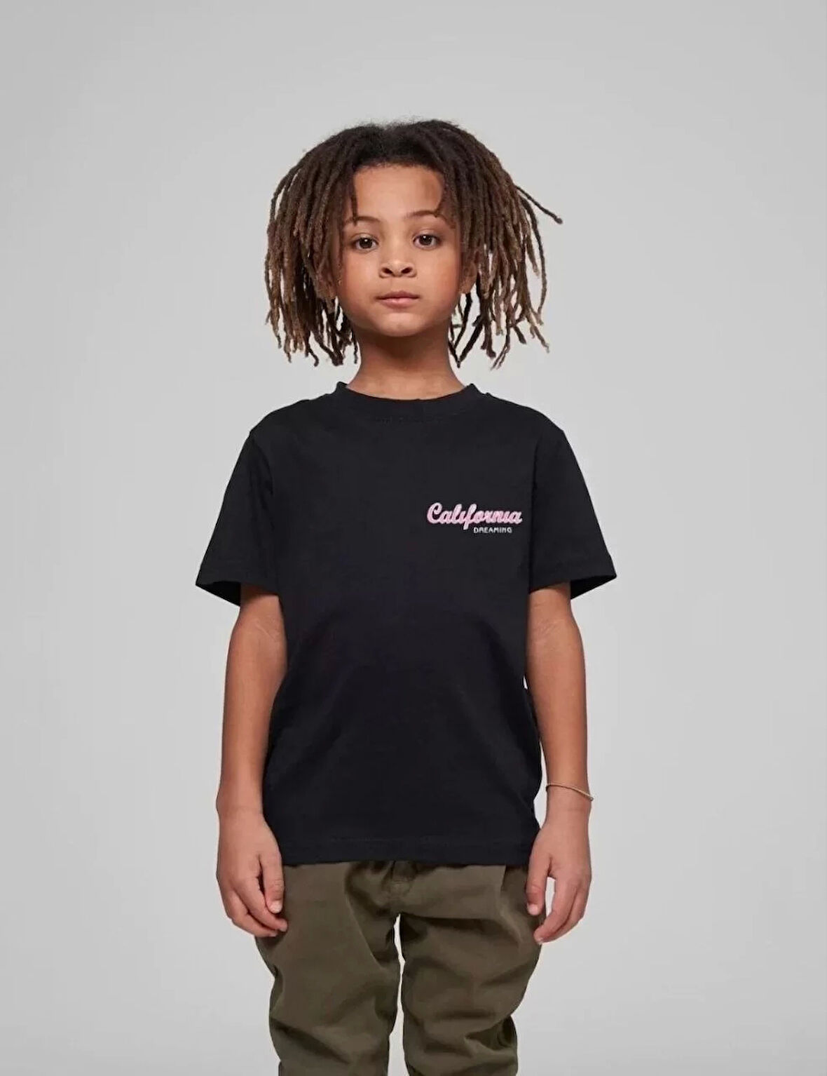 Çocuk Unisex Baskılı T-Shirt - Siyah