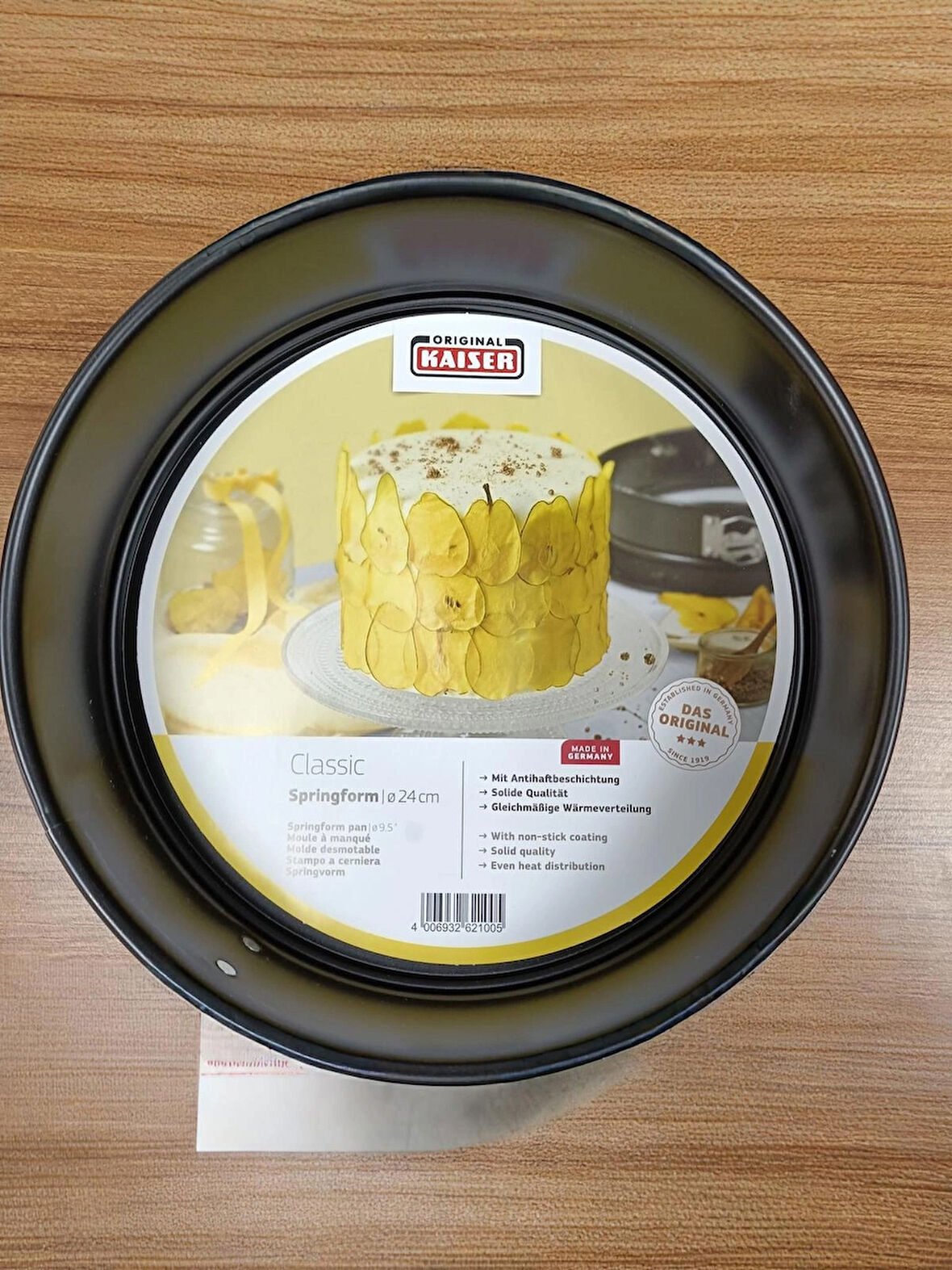 KAISER CLASSIC 24 CM KELEPÇELİ KEK KALIBI SAN SEBASTİAN KEK KALIBI CHEESECAKE KEK KALIBI