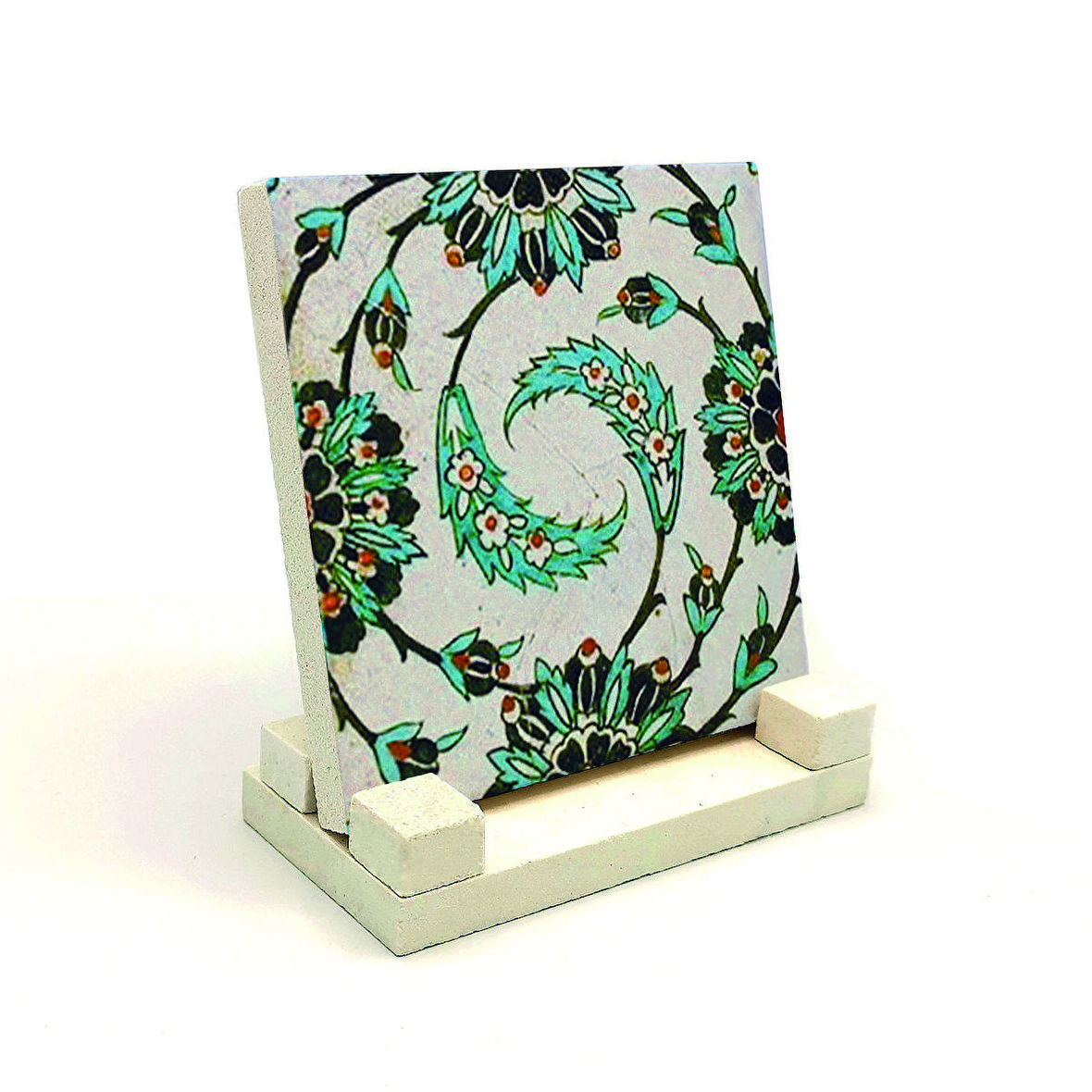 Karatay Medresesi Çini DesenBaskılı Doğaltaş Masaüstlük