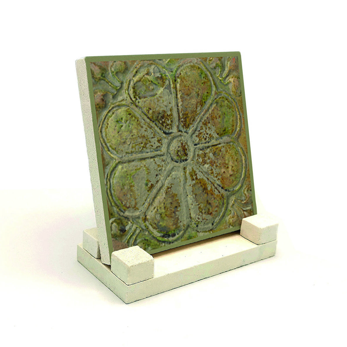 Lotus çiçeği (Tanrıça Anahita'nın Sembolü)Baskılı Doğaltaş Masaüstlük