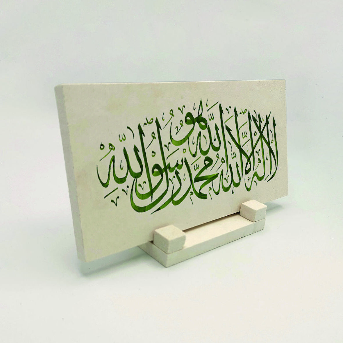 Kelime-i TevhidYazılı Doğaltaş Masaüstlük