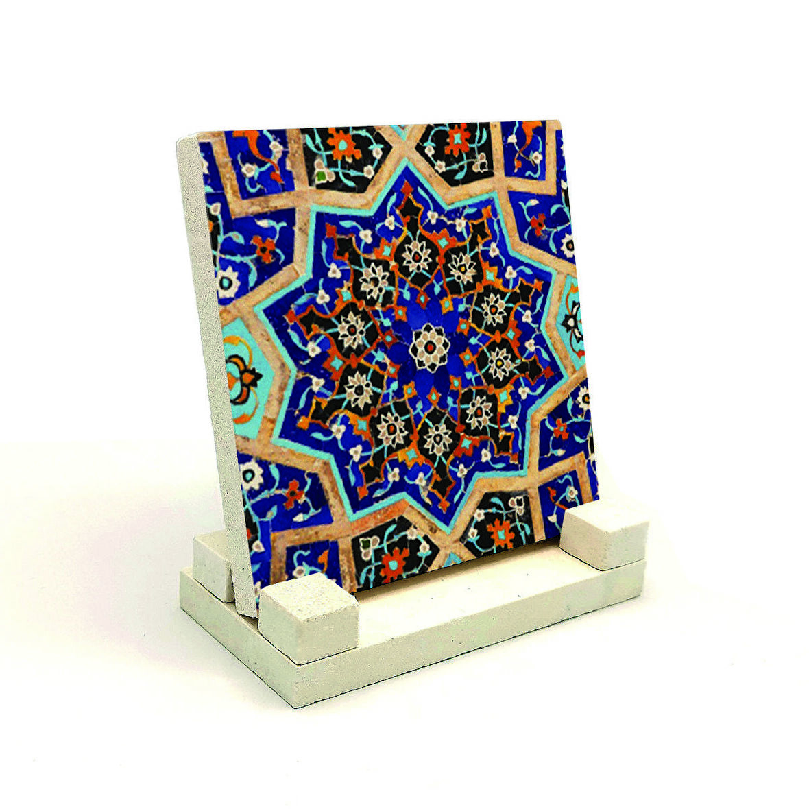 Rumi DesenBaskılı Doğaltaş Masaüstlük