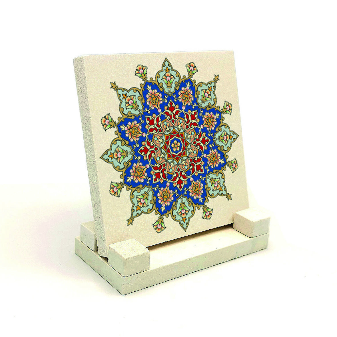 Rumi DesenBaskılı Doğaltaş Masaüstlük