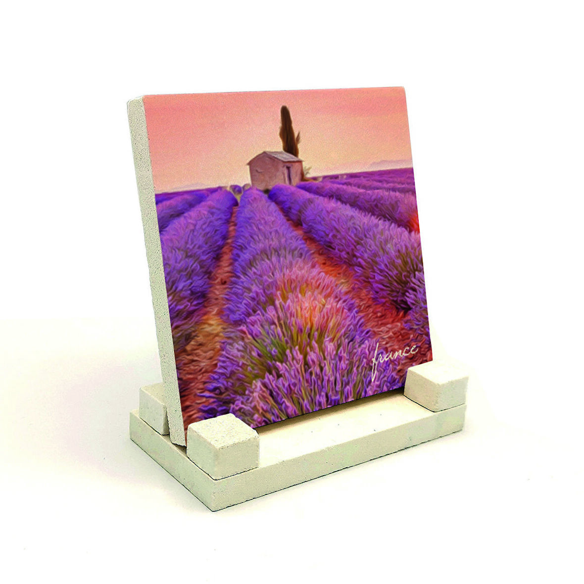 Fransa GörseliBaskılı Doğaltaş Masaüstlük