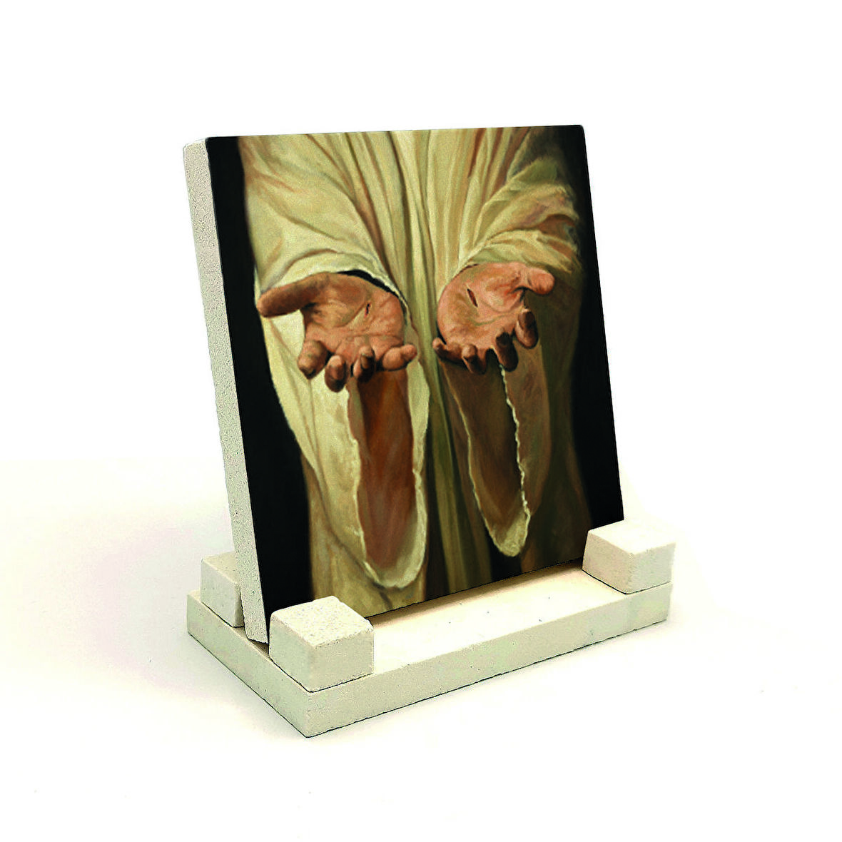 Hz İsa GörseliBaskılı Doğaltaş Masaüstlük