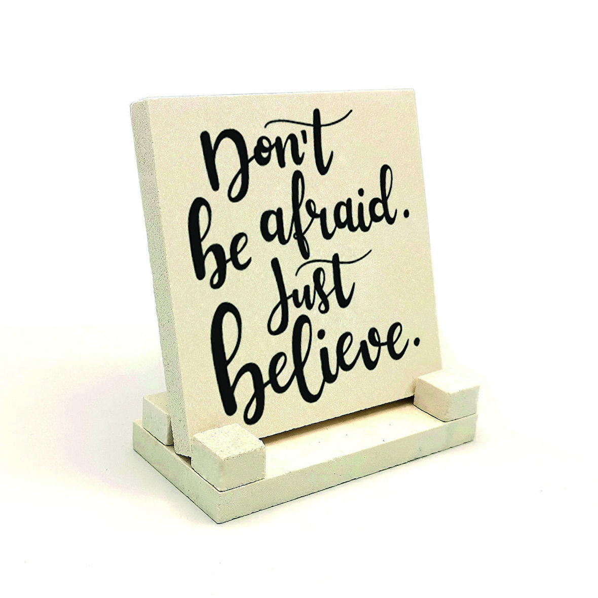 Markos 5:36 AyetiBaskılı Doğaltaş Masaüstlük