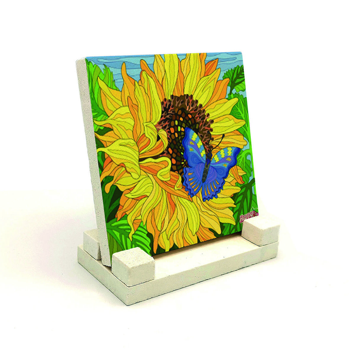 KelebekBaskılı Doğaltaş Masaüstlük