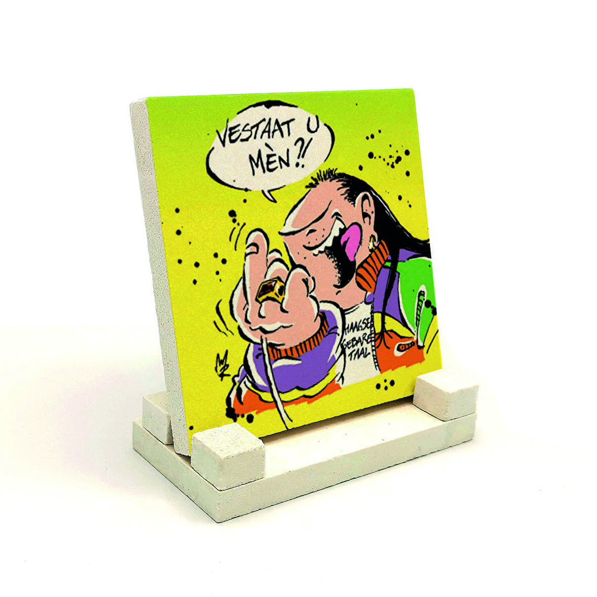 Haagse Harry (Hollanda Çizgiroman Karakteri)Baskılı Doğaltaş Masaüstlük