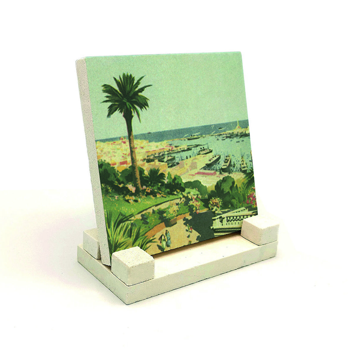 İtalya GörseliBaskılı Doğaltaş Masaüstlük