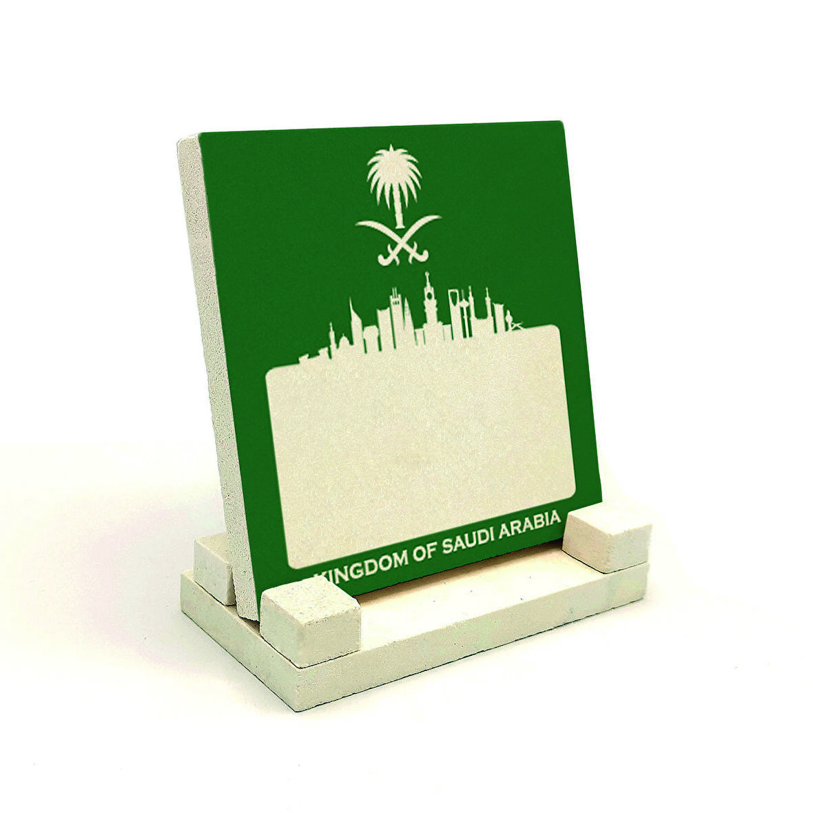 Suudi Arabistan GörseliBaskılı Doğaltaş Masaüstlük