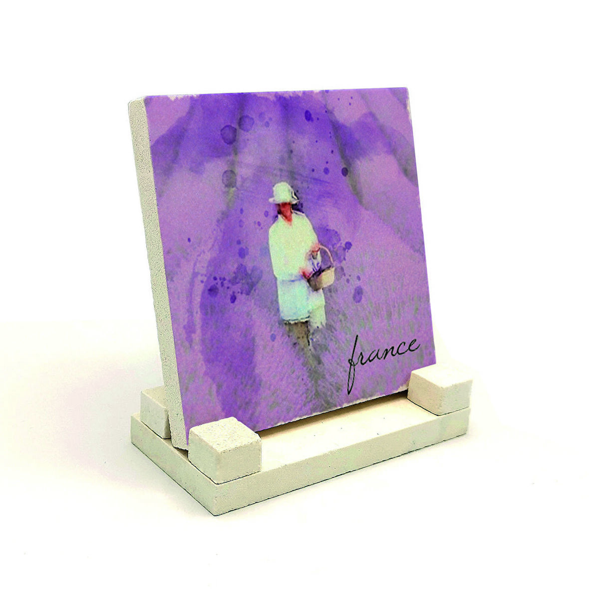 Fransa GörseliBaskılı Doğaltaş Masaüstlük