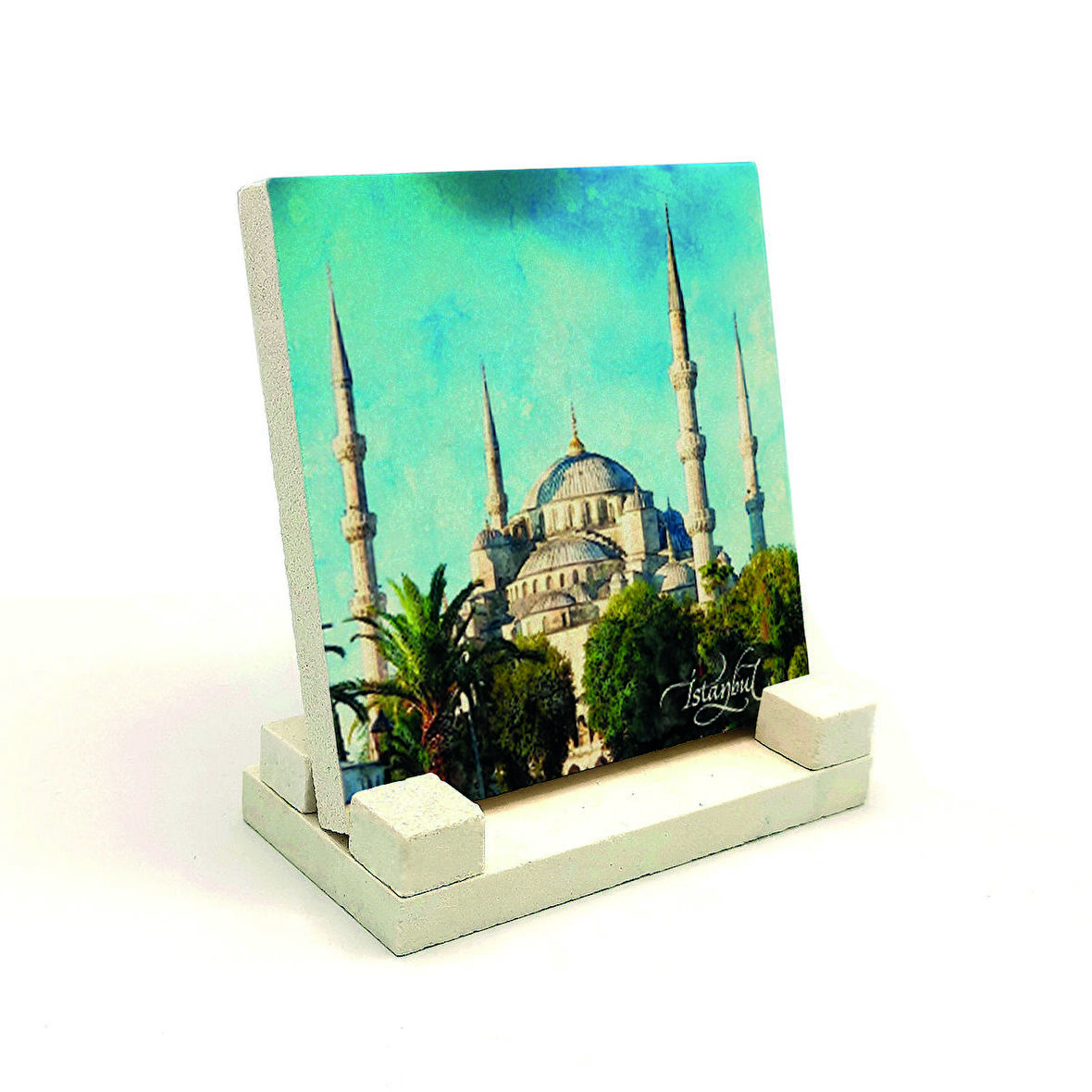 Sultanahmet Camii Baskılı Doğaltaş Masaüstlük