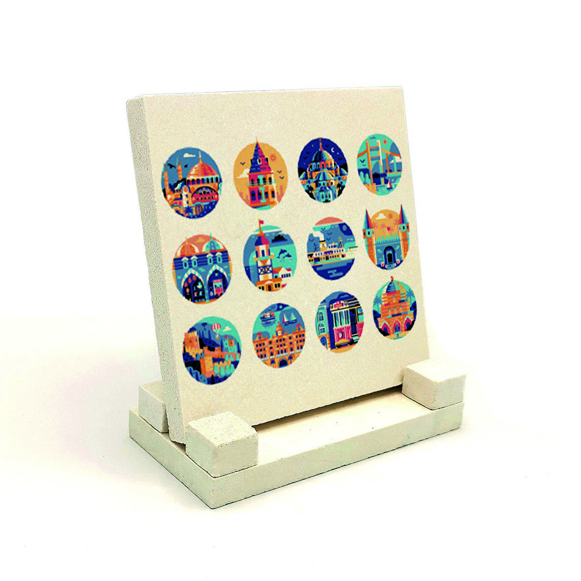 İstanbul Baskılı Doğaltaş Masaüstlük