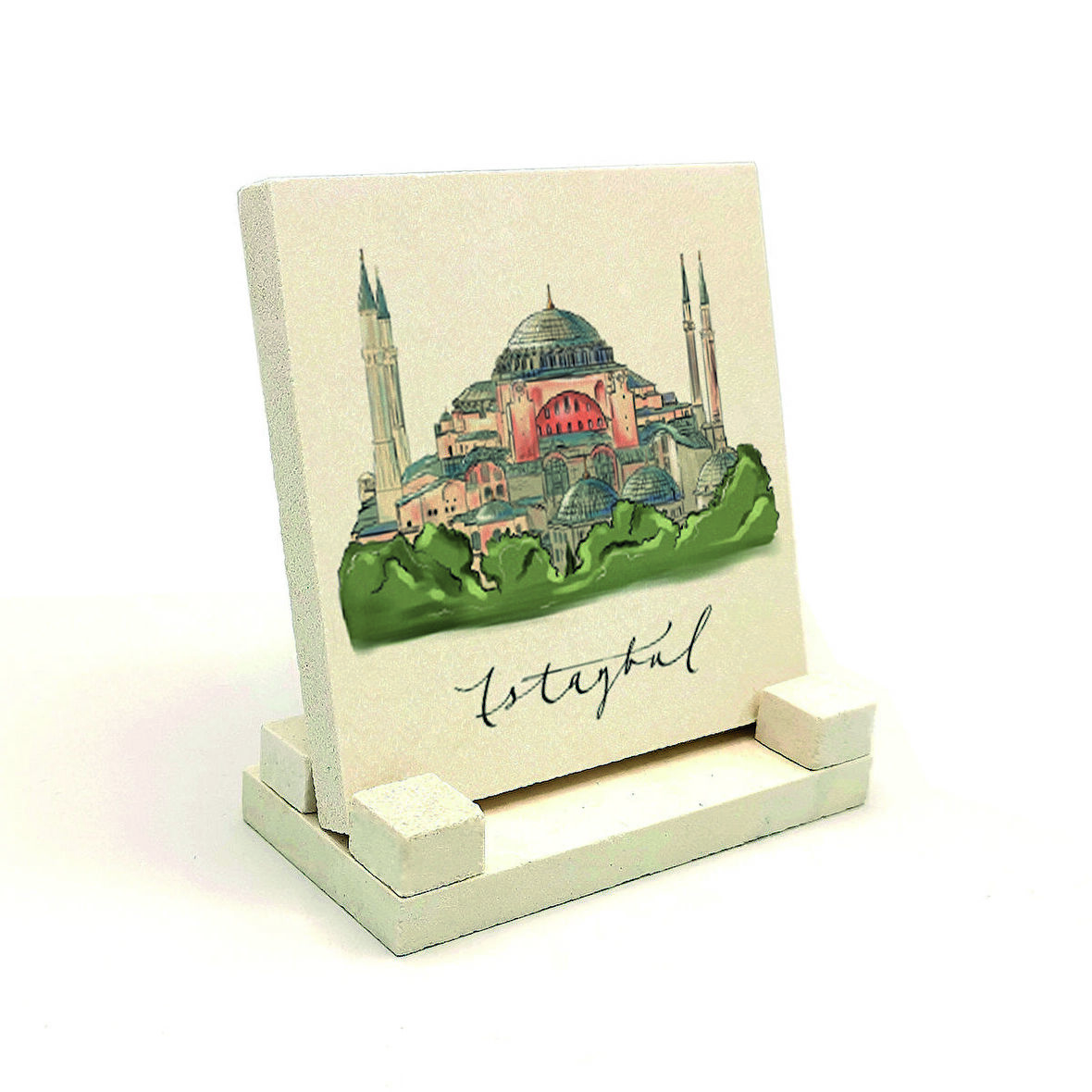 Ayasofya CamiiBaskılı Doğaltaş Masaüstlük