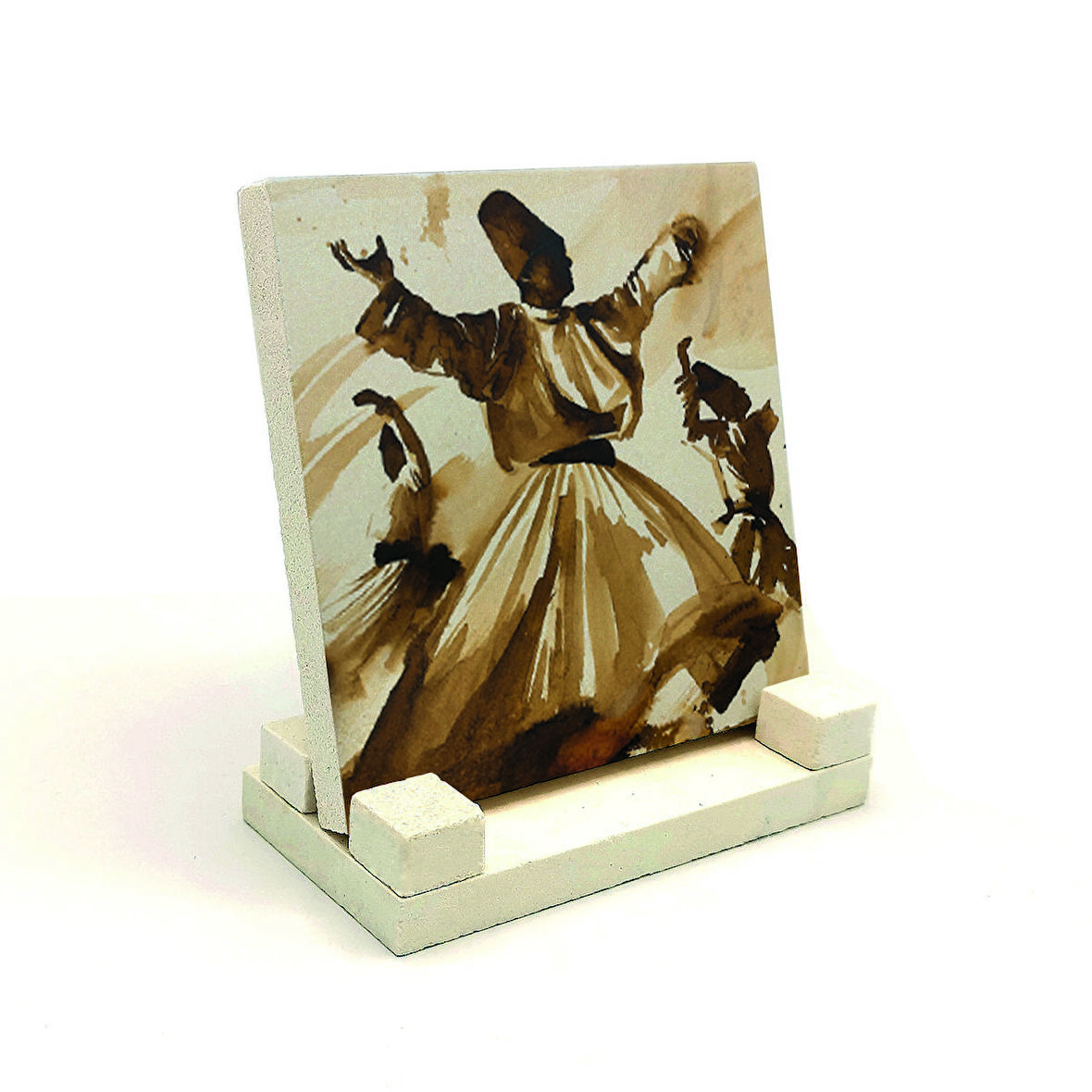 Semazen Baskılı Doğaltaş Masaüstlük