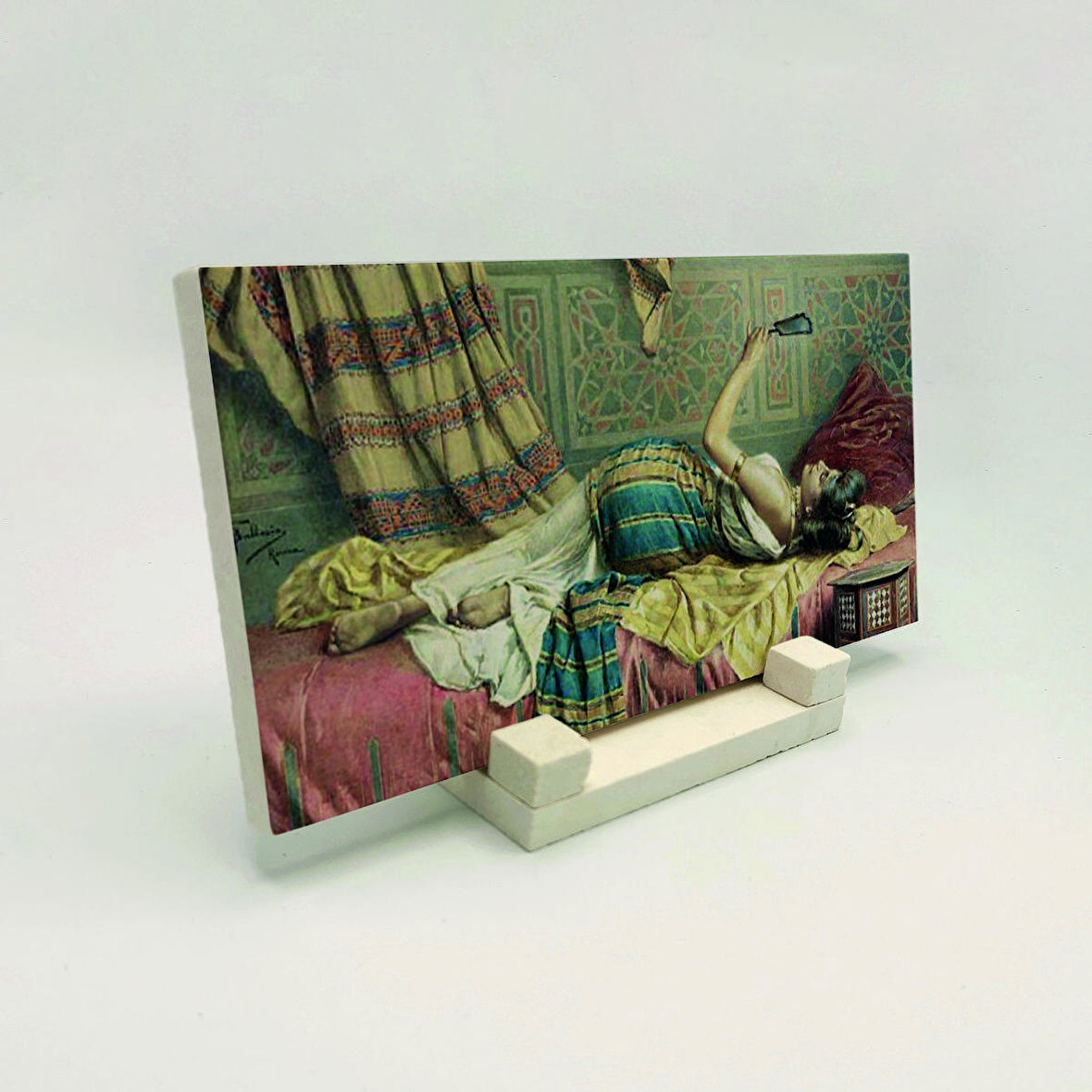 Francesco Ballesio (1860-1923)Baskılı Doğaltaş Masaüstlük