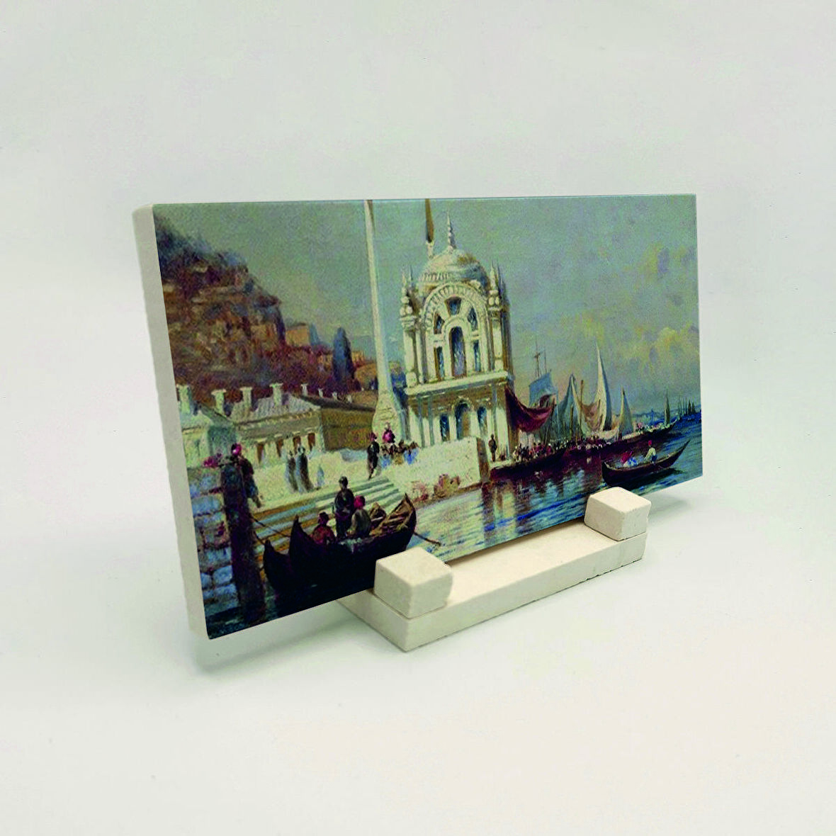 Eski İstanbul ResmiBaskılı Doğaltaş Masaüstlük