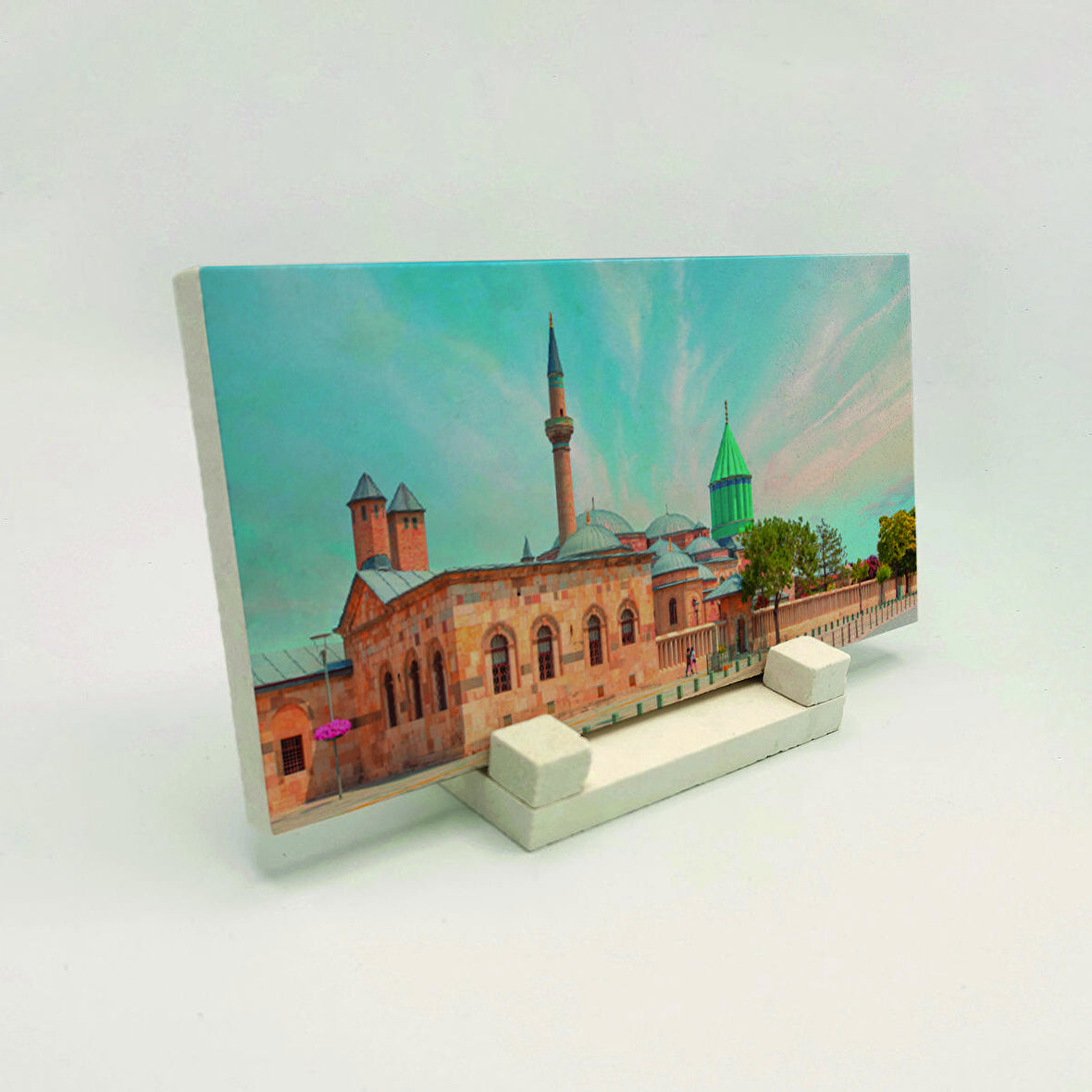Konya Mevlana TürbesiBaskılı Doğaltaş Masaüstlük