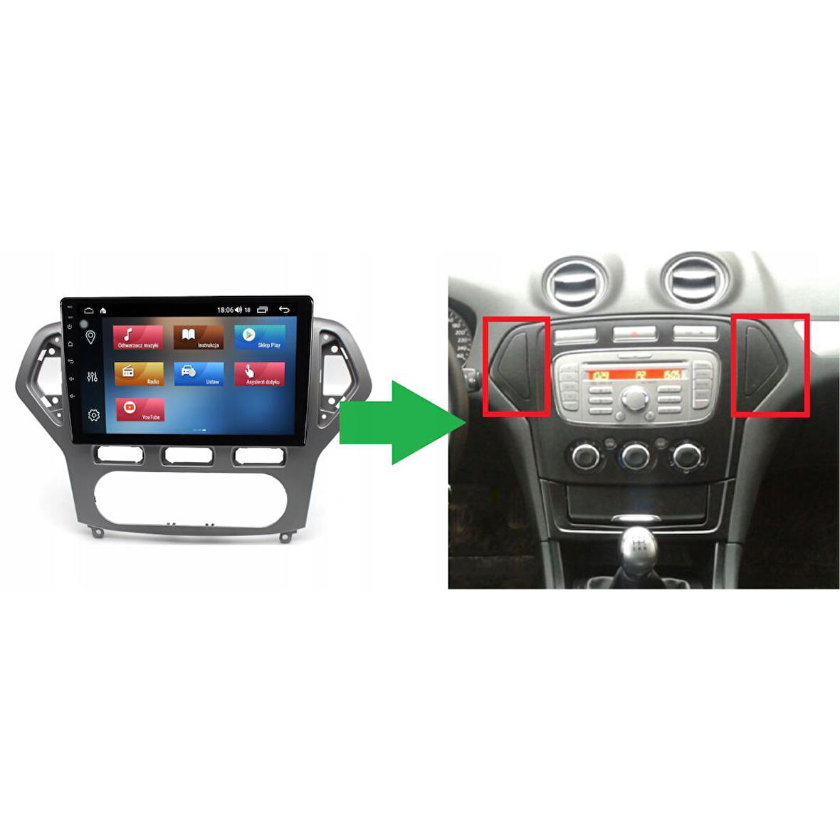 Ford Mondeo Android Multimedya Sistemi 4-64 For-X (2008-2012)