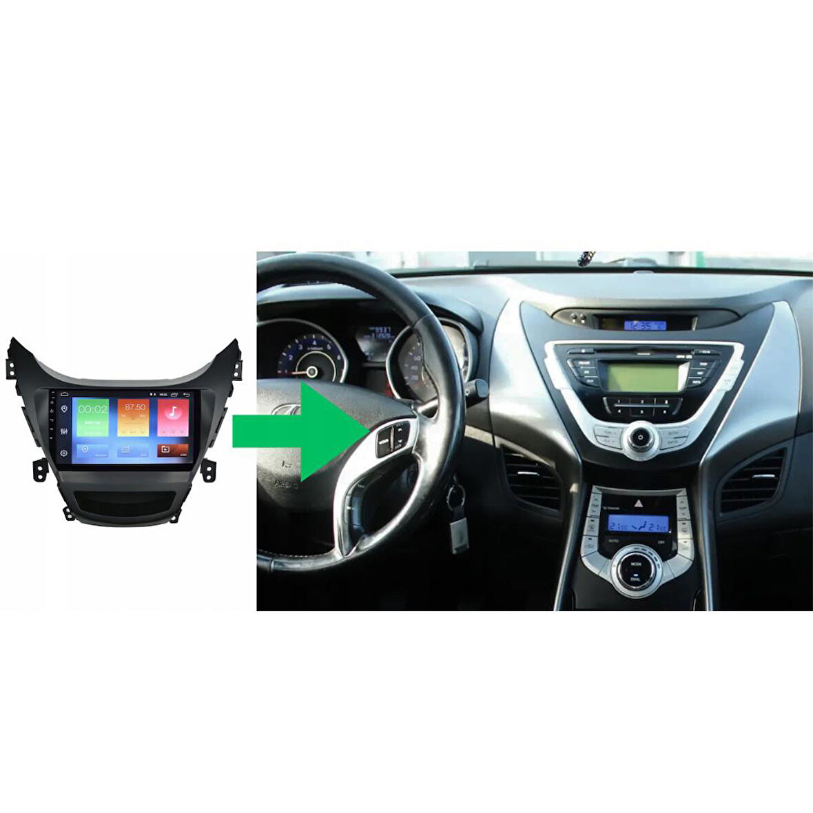 Hyundai Elantra Android Multimedya Sistemi 4-64 For-X (2011-2013)