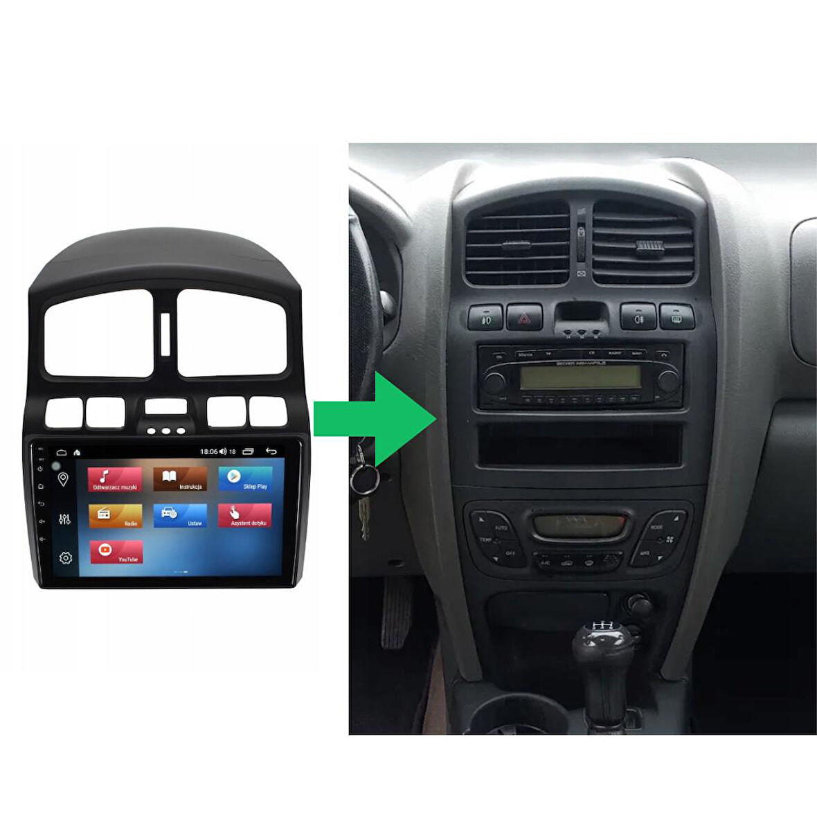 Hyundai Santa FE Android Multimedya Sistemi 4-64 For-X (2000-2005)