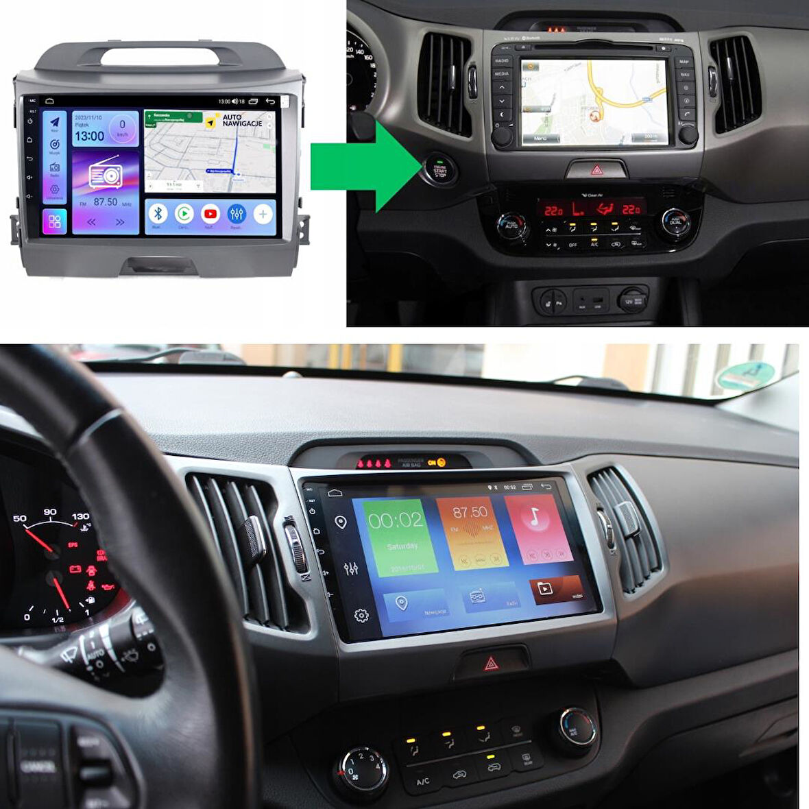 Kia Sportage Android Multimedya Sistemi 4-64 For-X (2010-2015)