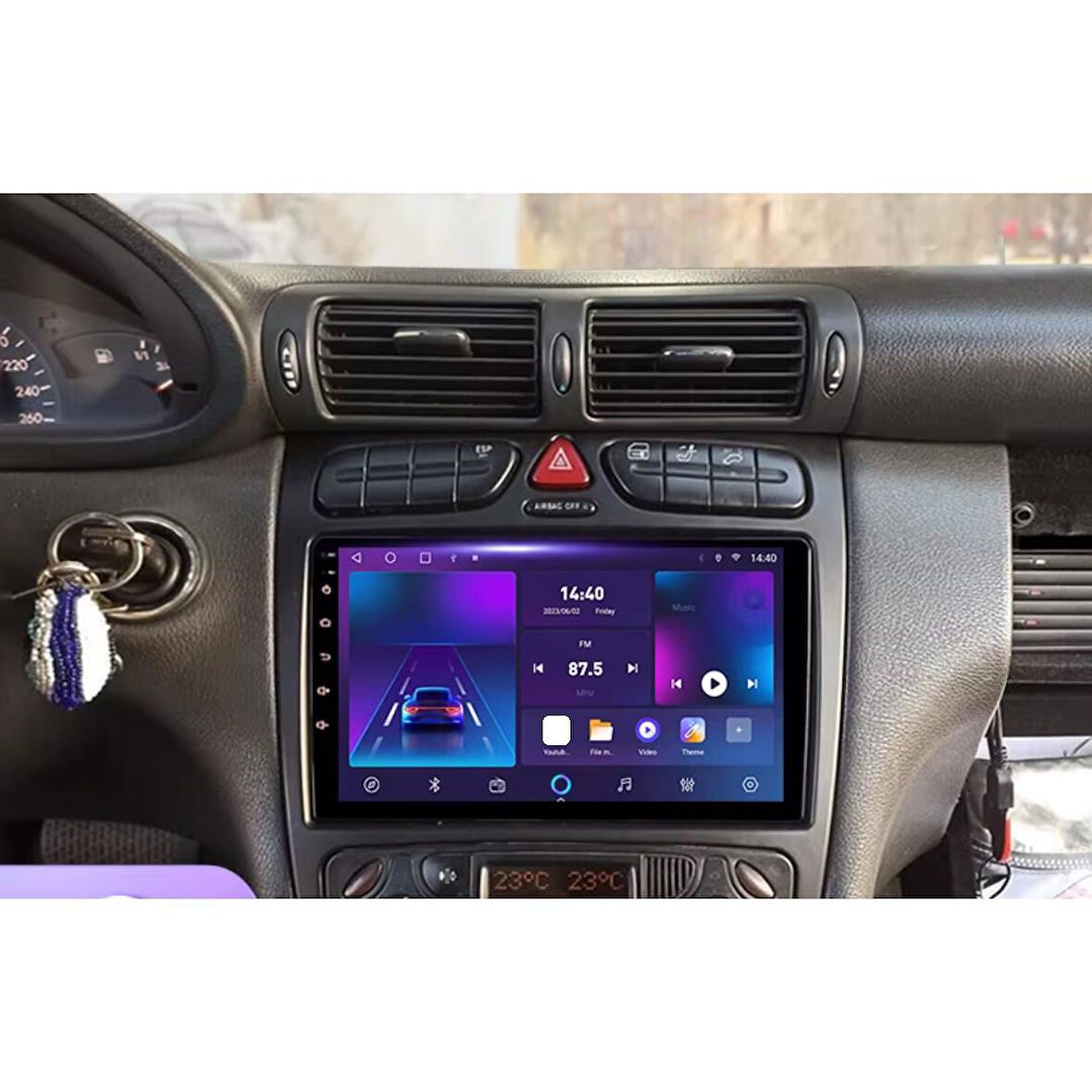 Mercedes C Serisi W203 Android Multimedya Sistemi 4-64 For-X (2000-2004)
