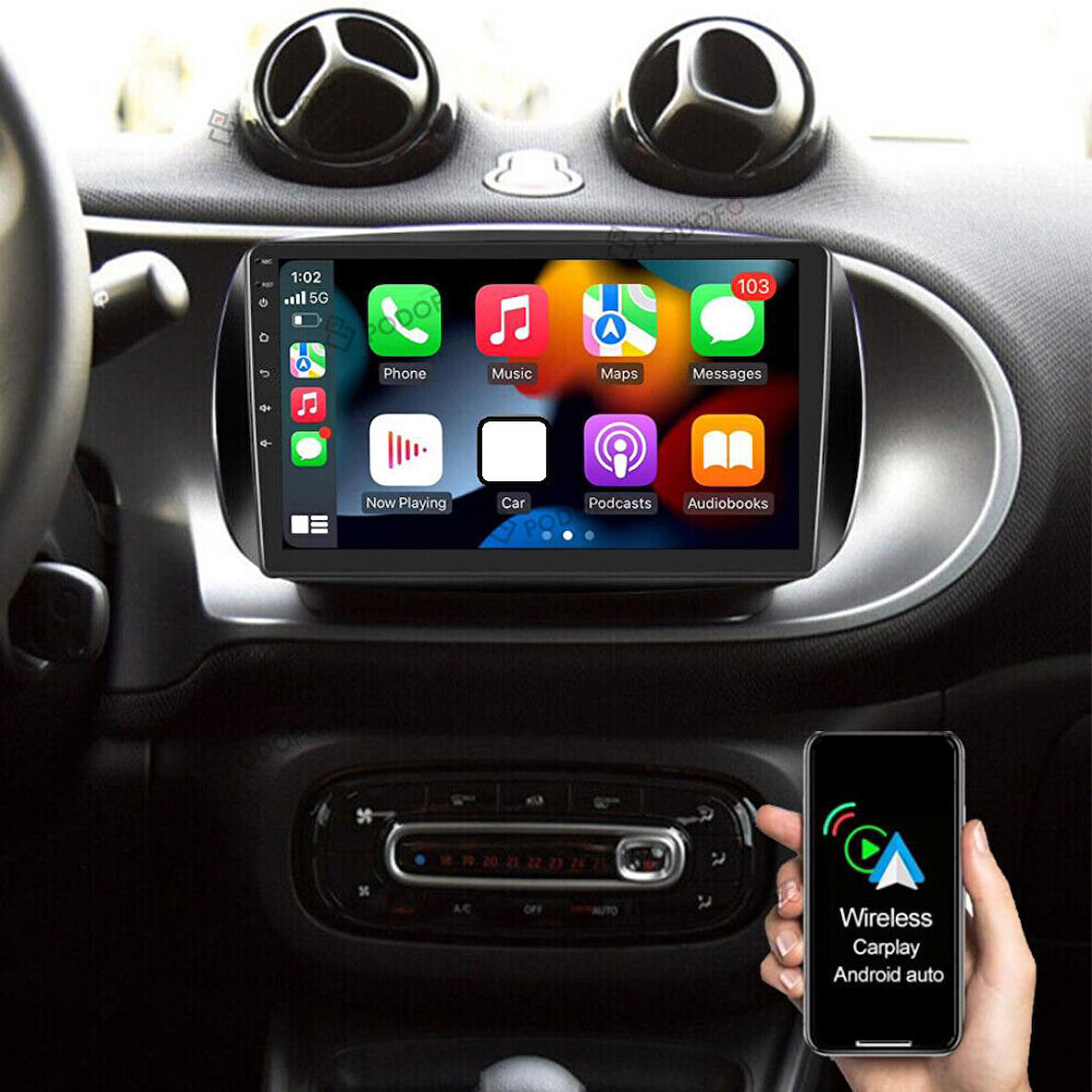Mercedes Smart Android Multimedya Sistemi 4-64 For-X (2015-2019)