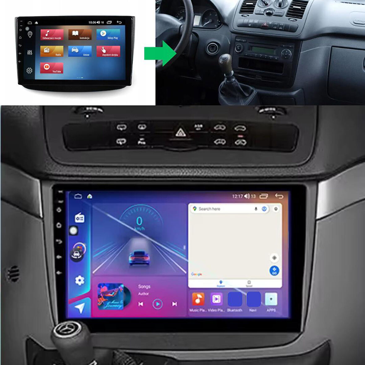 Mercedes Vito Android Multimedya Sistemi 4-64 For-X (2003-2010)