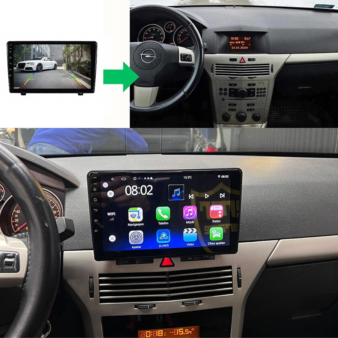 Opel Astra H Android Multimedya Sistemi 4-64 For-X (2004-2014)