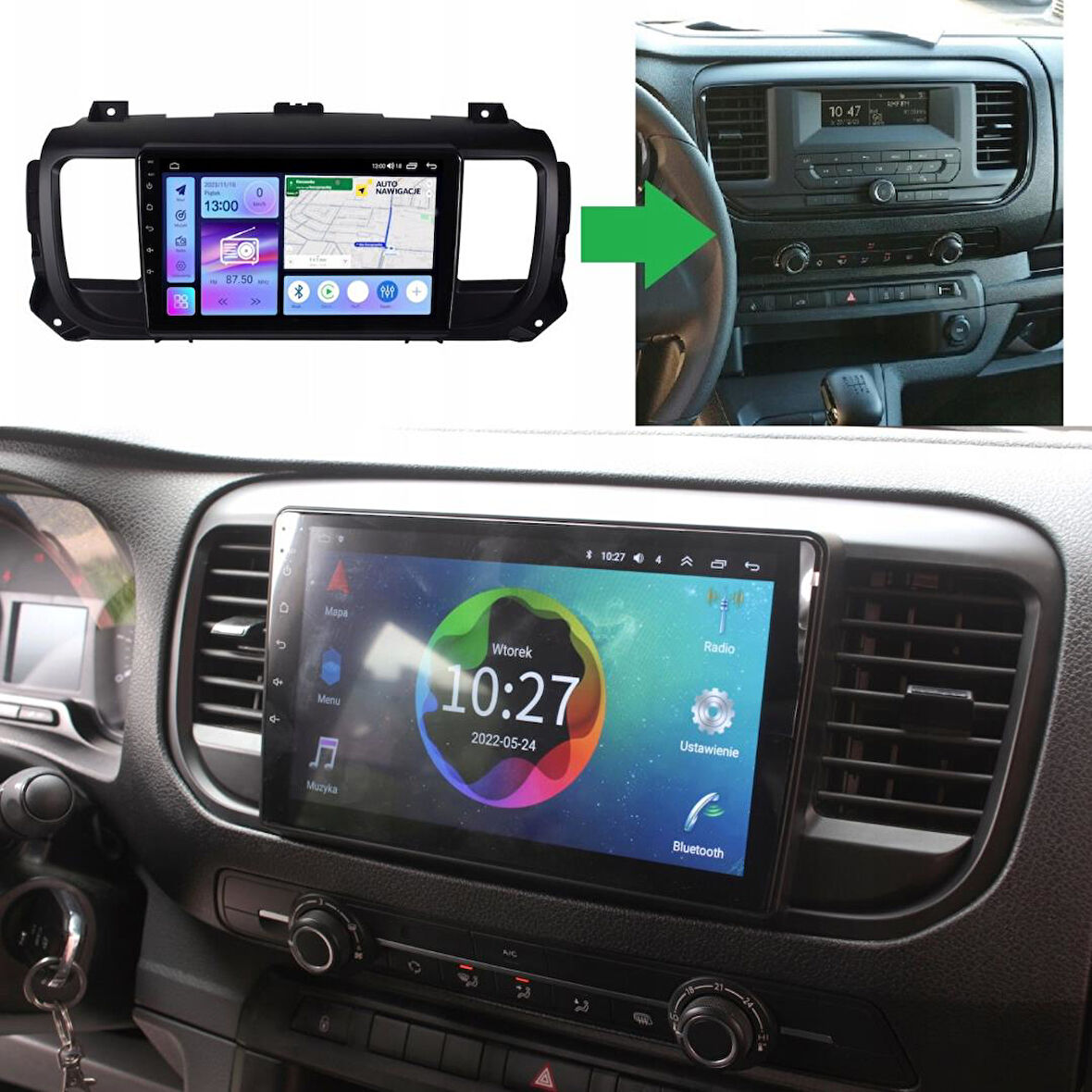 Opel Vivaro Android Multimedya Sistemi 4-64 For-X (2019-2024)