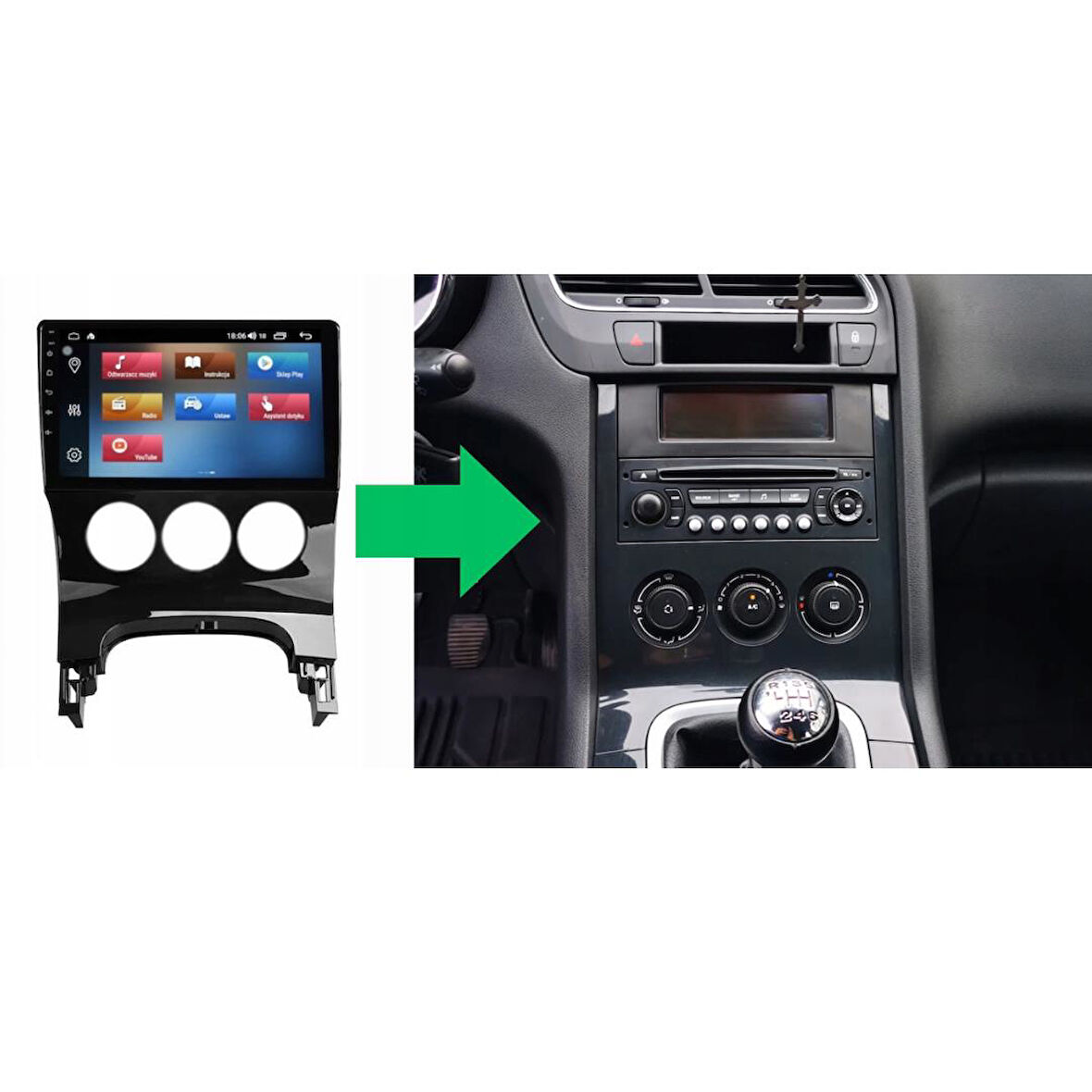 Peugeot 3008 Android Multimedya Sistemi 4-64 For-X (2009-2015)