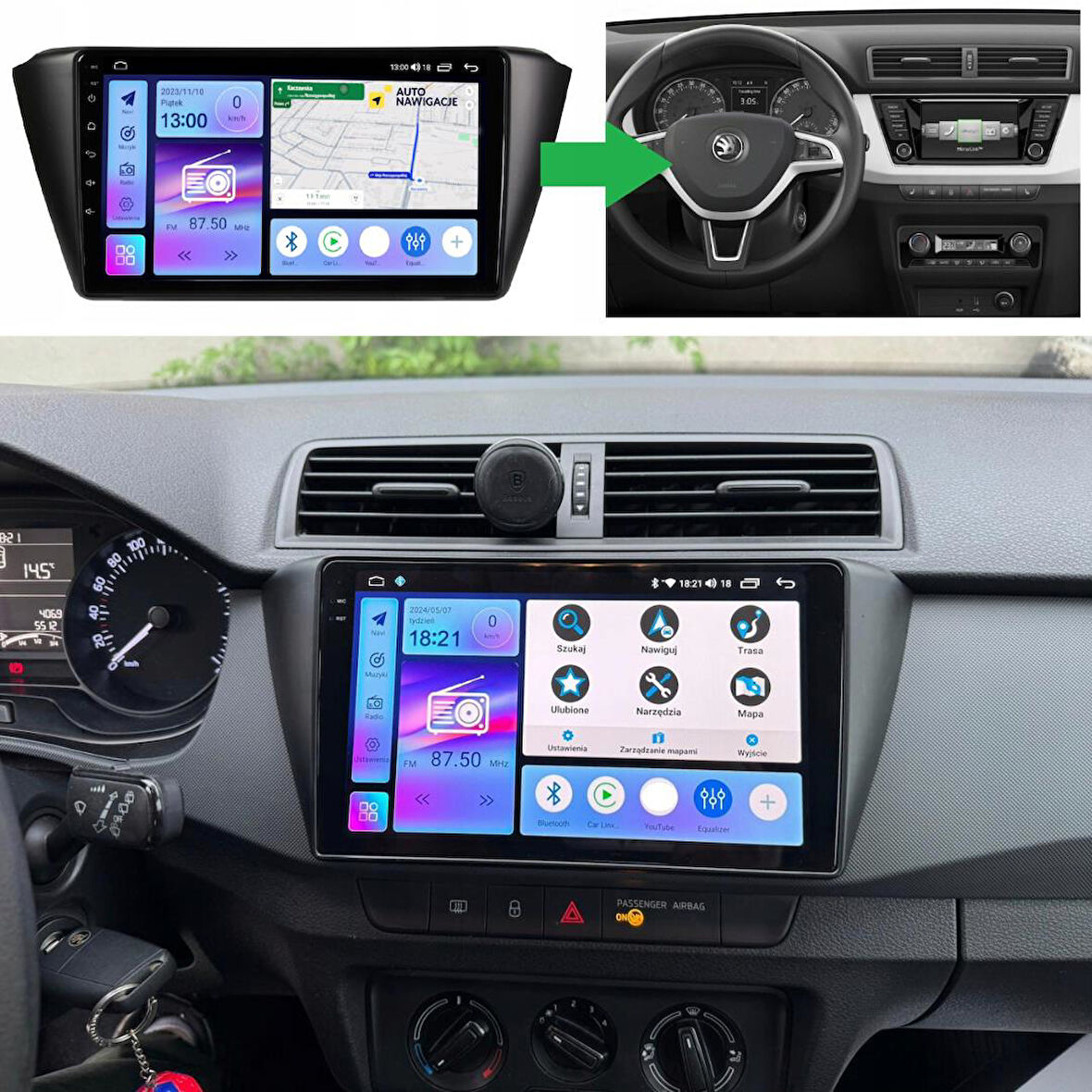 Skoda Fabia Android Multimedya Sistemi 4-64 For-X (2015-2020)