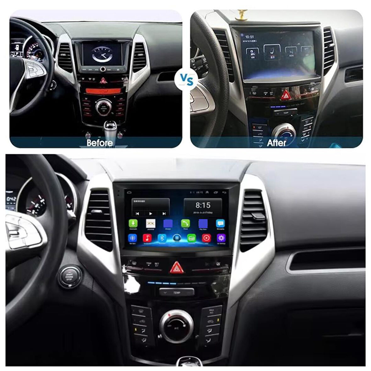 Ssangyong Tivoli Android Multimedya Sistemi 4-64 For-X (2015-2019)