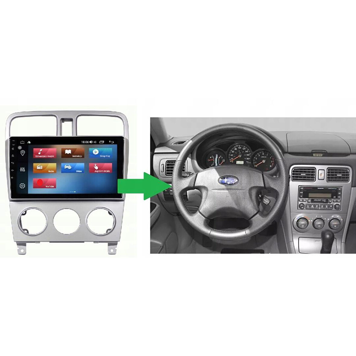 Subaru Forester Android Multimedya Sistemi 4-64 For-X (2003-2008)