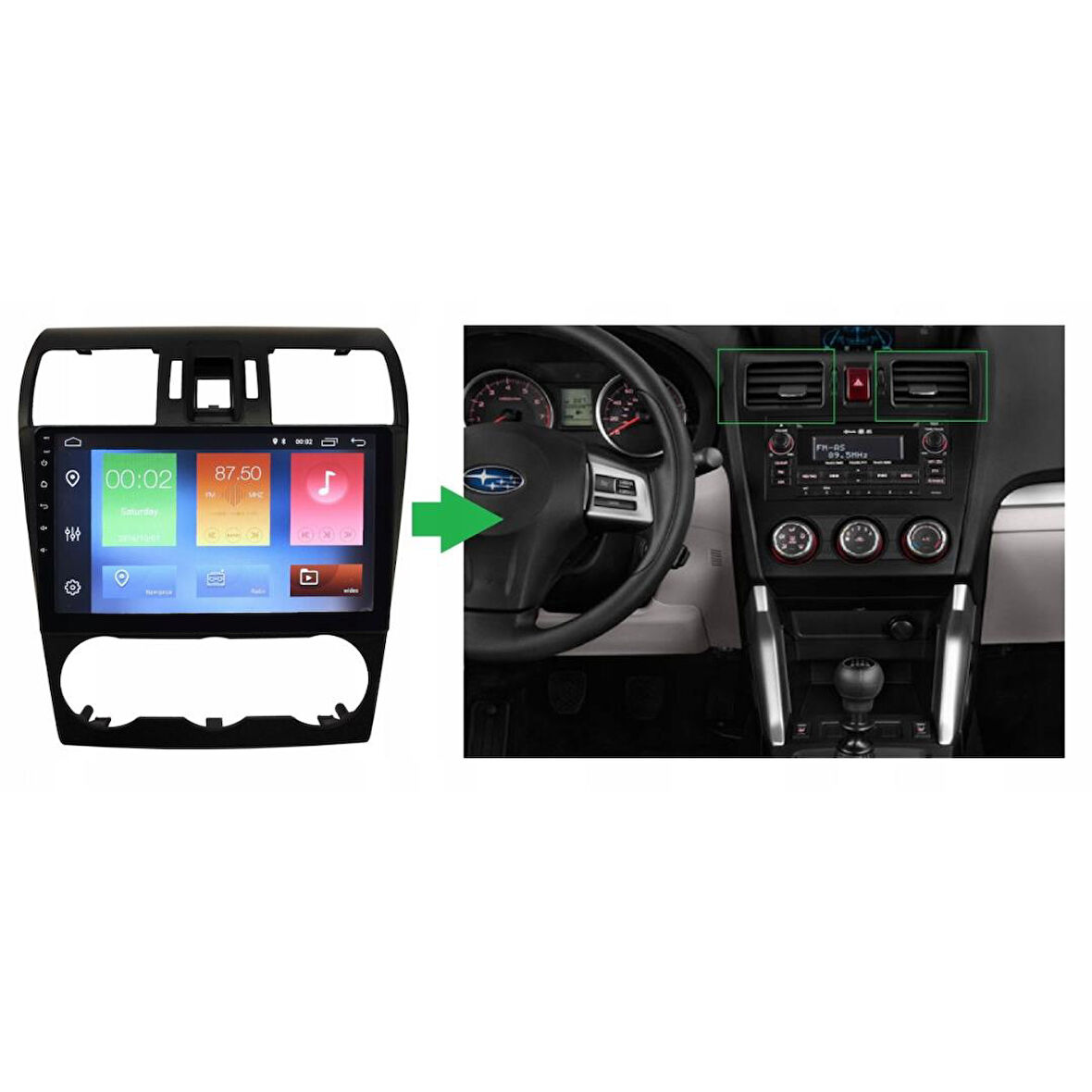 Subaru Forester Android Multimedya Sistemi 4-64 For-X (2015-2018)